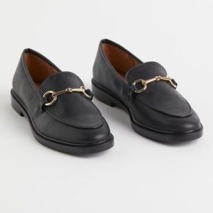 H&M Horsebit Loafers in Black - Size 9 - New with Tags
